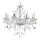 Lustre Candelabro Pendente Luxo Cristal Legitimo Transparente