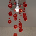 Lustre Chuva De Acrílico Brilhante Vermelho Para Quarto Sala