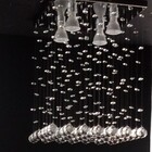 Lustre Chuva Reta De Cristais P/ Sala/quarto Com 40cm De Altu