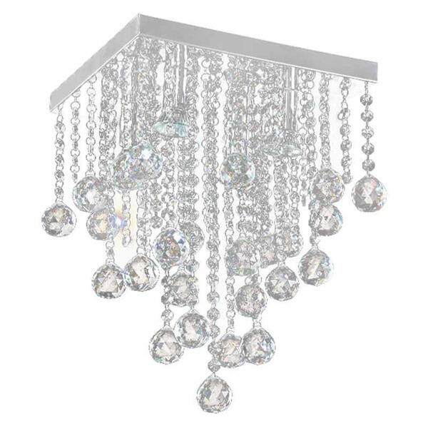 Lustre Classic Com Adornos Em Acrílico De Alto Brilho - Cor C