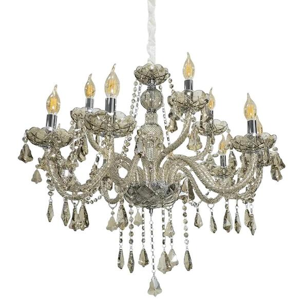 Lustre Clássico Moderno Dubai 1189-8c Conhaque
