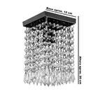 Lustre Clearcrilic Aurora De Cristal Acrilico Quadrado