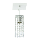 Lustre Clearcrillic Cristal Acrílico Quadrado Branco