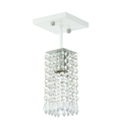 Lustre Clearcrillic Cristal Acrílico Quadrado Branco