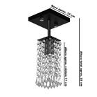 Lustre Clearcrillic Cristal Acrílico Quadrado Branco/cobre