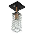 Lustre Clearcrillic Cristal Acrílico Quadrado Preto/cobre