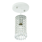 Lustre Clearcrillic Cristal Acrílico Redondo Branco