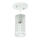 Lustre Clearcrillic Cristal Acrílico Redondo Branco