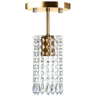 Lustre Clearcrillic Cristal Acrílico Redondo Cobre