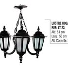 Lustre Colonial De Teto Holandês Com Corrente Em Alumínio