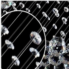 Lustre Com Design Elegante Cristal Alto Brilho Base Inox