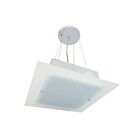 Lustre Contemporâneo De Teto Prisma G Alumínio E Vidro