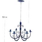 Lustre Corrente Luminária Ferro Teto Rústica 6 Bocais Verniz