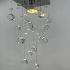 Lustre Cristal Acrílico Para Sala Design Moderno 30cm