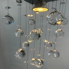 Lustre Cristal Acrílico Para Sala Design Moderno 50cm