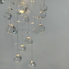 Lustre Cristal Acrílico Para Sala Design Moderno 50cm