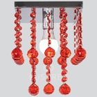 Lustre Cristal Acrílico Quarto Sala Vai Montado Alto Brilho B