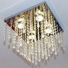 Lustre Cristal Atami Quadrado Pirulito 28x28x28cm