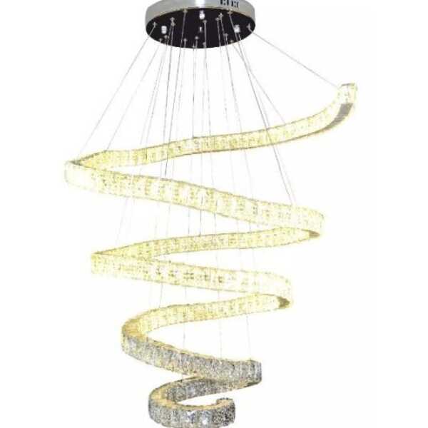 Lustre Cristal Espiral Tamanho 850mm