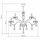 Lustre Cristal Legítimo Clássico 12 Braços Candelabro Maria T
