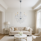 Lustre Cristal Legítimo Clássico 5 Braços Candelabro Maria Te