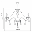 Lustre Cristal Legítimo Clássico 8 Braços Candelabro Maria Te