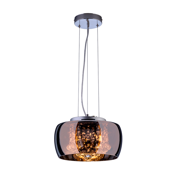 Lustre Cristal Legítimo Plafon Attractive 28cm Bivolt Cromado