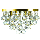 Lustre Cristal Legitimo Redondo Classic Round 32x25 Dourado