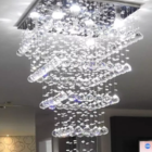 Lustre Cristal Para Mesa De Jantar/estar Com Lâmpadas 80cm Bi