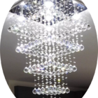 Lustre Cristal Para Mesa De Jantar/estar Com Lâmpadas 80cm Bi