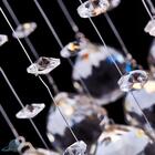 Lustre Cristal Redondo Plafon Quadrado 20cm Soquete G9