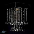 Lustre Cristal Redondo Plafon Quadrado 20cm Soquete G9