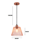 Lustre Cupula Abajur Pendente Decoraçao Casa Sala Quarto Copa