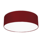 Lustre Cupula Dome 50x15cm Magnífico Vermelho