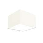 Lustre Cupula Dome Quadrado 30x20cm Bege