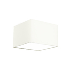 Lustre Cupula Dome Quadrado 30x20cm Bege