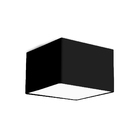 Lustre Cupula Dome Quadrado 30x20cm Preto