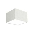 Lustre Cupula Dome Quadrado 30x20cm Rústico Escuro