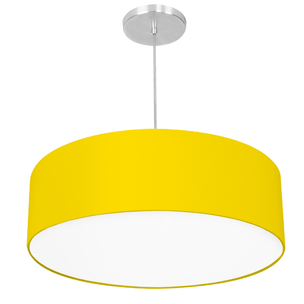 Lustre Cupula Pendente Dome 50x15cm Magnífico Amarelo