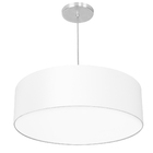 Lustre Cupula Pendente Dome 50x15cm Magnífico Branco