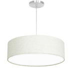 Lustre Cupula Pendente Dome 50x15cm Magnífico Linho Claro