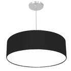 Lustre Cupula Pendente Dome 50x15cm Magnífico Preto