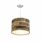 Lustre Cúpula Pendente Dome Estampado Tijolinho