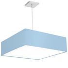 Lustre Cupula Pendente Dome Quadrado 50x15cm Azul