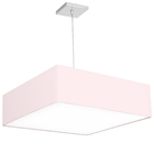Lustre Cupula Pendente Dome Quadrado 50x15cm Rosa