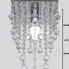 Lustre De Acrilico Belíssimo Para Sala Base De Inox 20x20cm 3