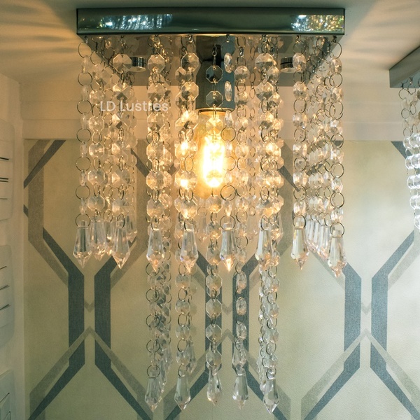 Lustre De Acrílico Para Sala/ Quarto/ Recepção/ Escritório Co