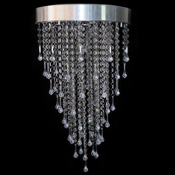 Lustre De Acrilico Redondo 35x35x60cm - Eu-gironda-35