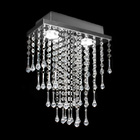 Lustre de Acrílico Retangular Gama para 2 Lâmpadas Dicroicas