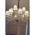 Lustre De Cristal 12 Braços Com Cúpula Maria Thereza Bivolt